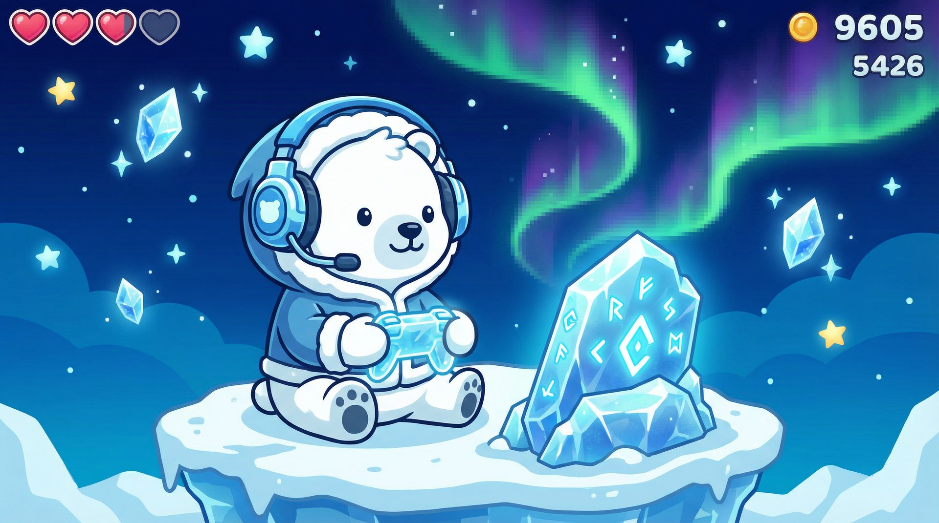 偷拍北极熊视频