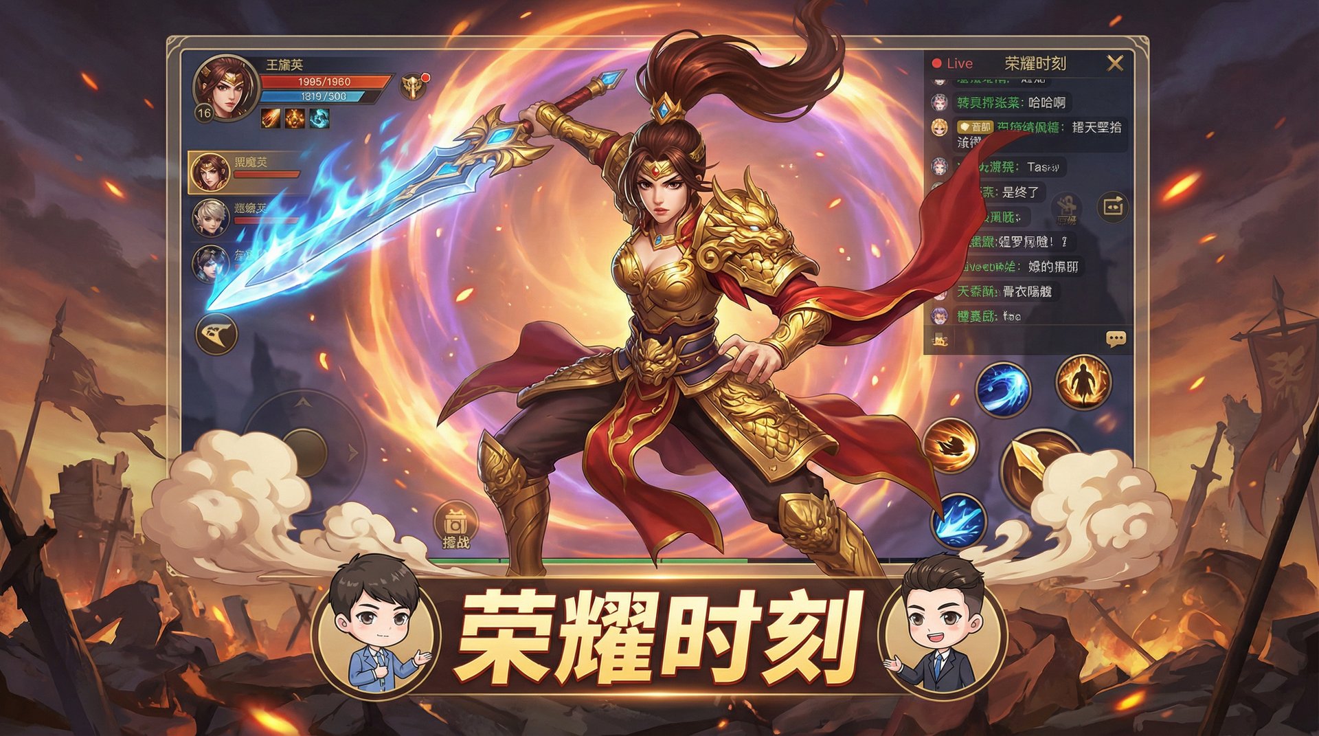 偷拍王者荣耀解说视频